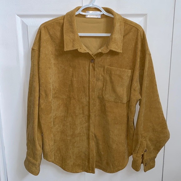 Corduroy oversized shacket - Picture 1 of 5